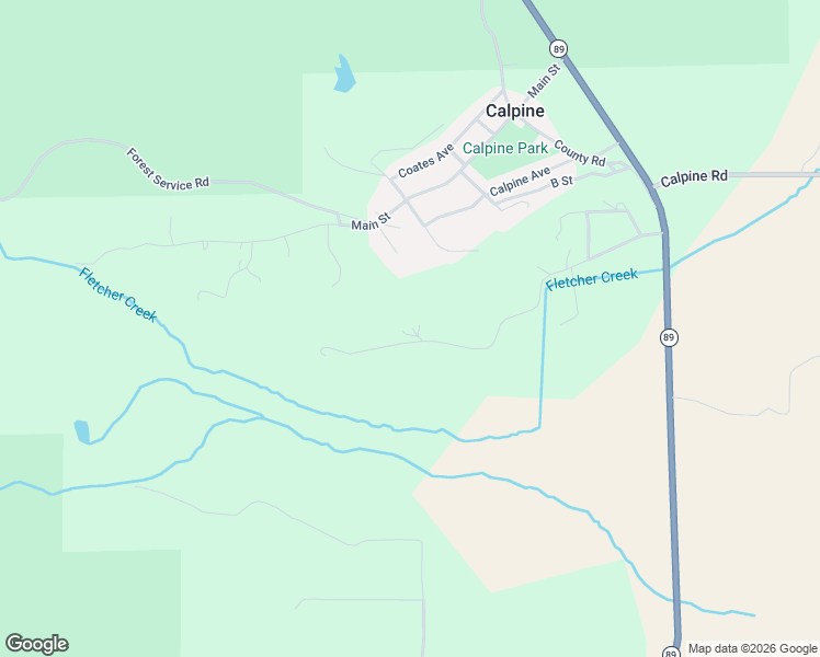 map of restaurants, bars, coffee shops, grocery stores, and more near Meadow Ranch Road in Calpine