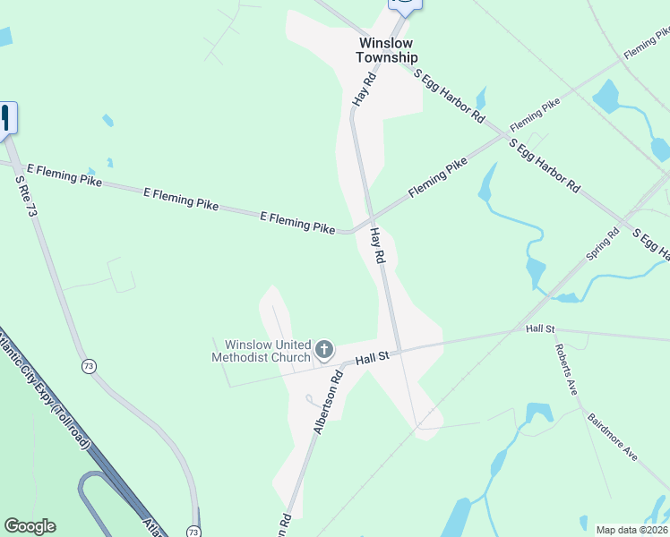map of restaurants, bars, coffee shops, grocery stores, and more near 505 Hay Street in Hammonton