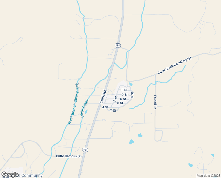 map of restaurants, bars, coffee shops, grocery stores, and more near 6th Street in Butte County