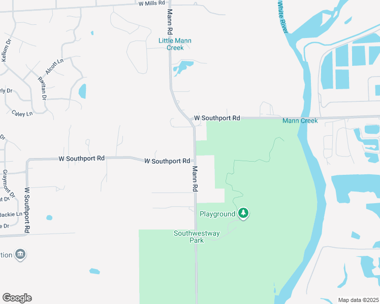 map of restaurants, bars, coffee shops, grocery stores, and more near 5010 West Southport Road in Indianapolis