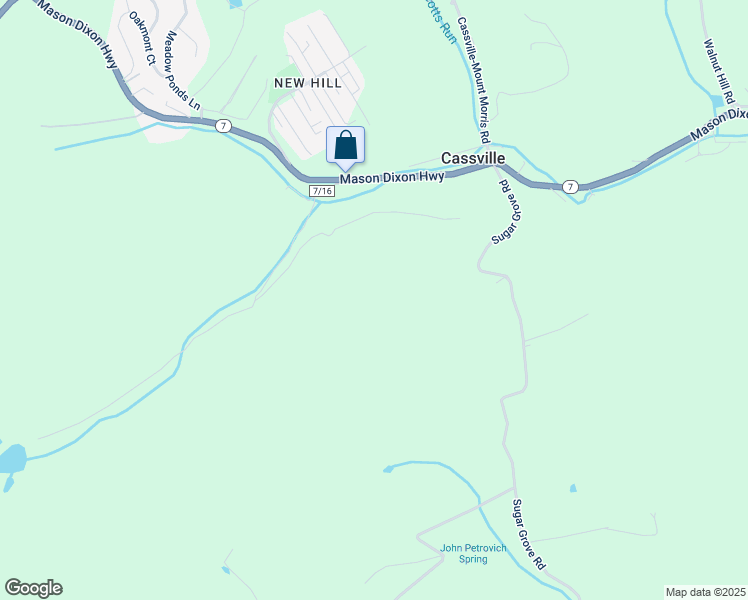 map of restaurants, bars, coffee shops, grocery stores, and more near 267 Jere Street in Maidsville