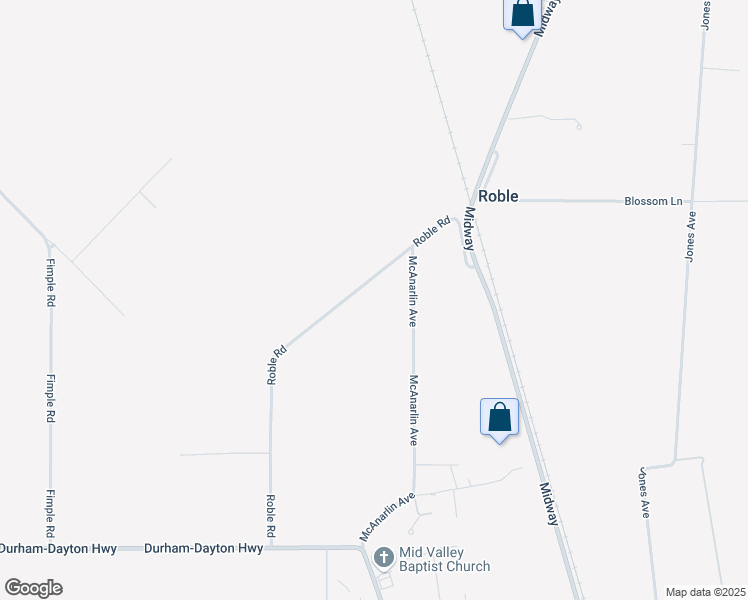 map of restaurants, bars, coffee shops, grocery stores, and more near 9600-9782 Roble Road in Durham