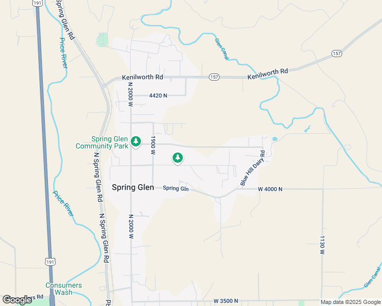 map of restaurants, bars, coffee shops, grocery stores, and more near 1727 West 4200 North in Helper