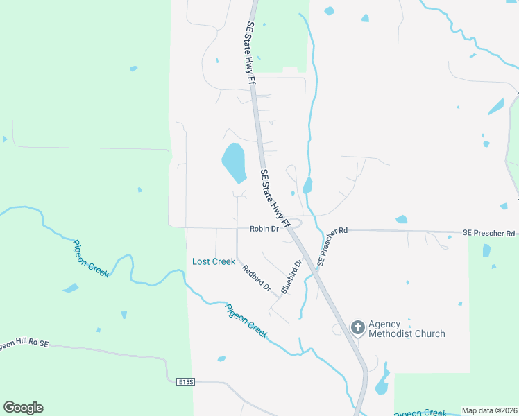 map of restaurants, bars, coffee shops, grocery stores, and more near 10320 State Route Ff Southeast in Agency