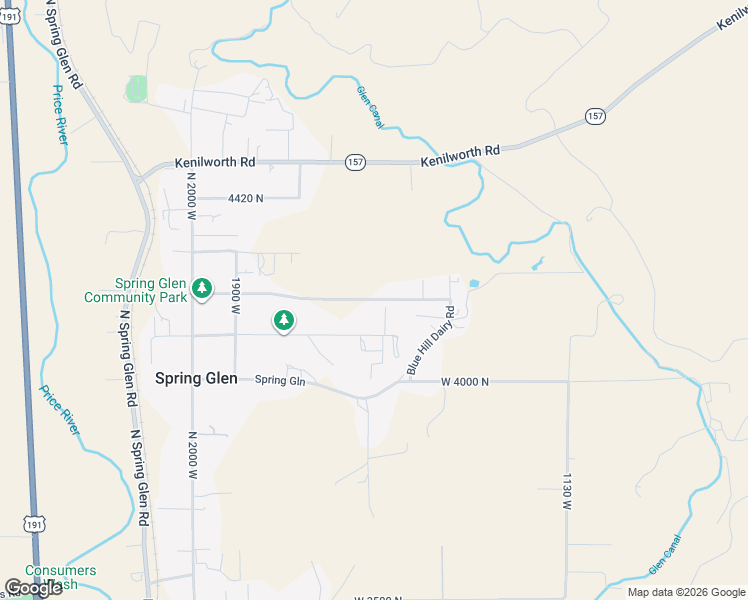 map of restaurants, bars, coffee shops, grocery stores, and more near 1559 West 4200 North in Helper