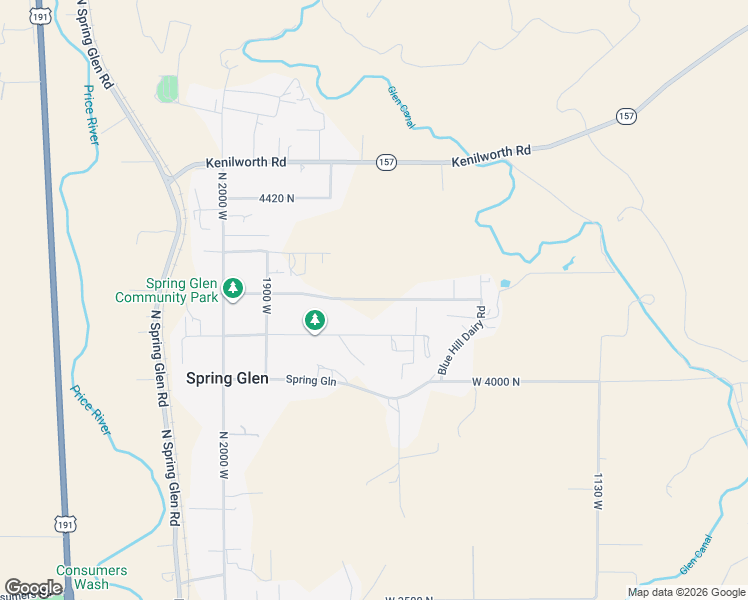 map of restaurants, bars, coffee shops, grocery stores, and more near 1632 West 4100 North in Helper