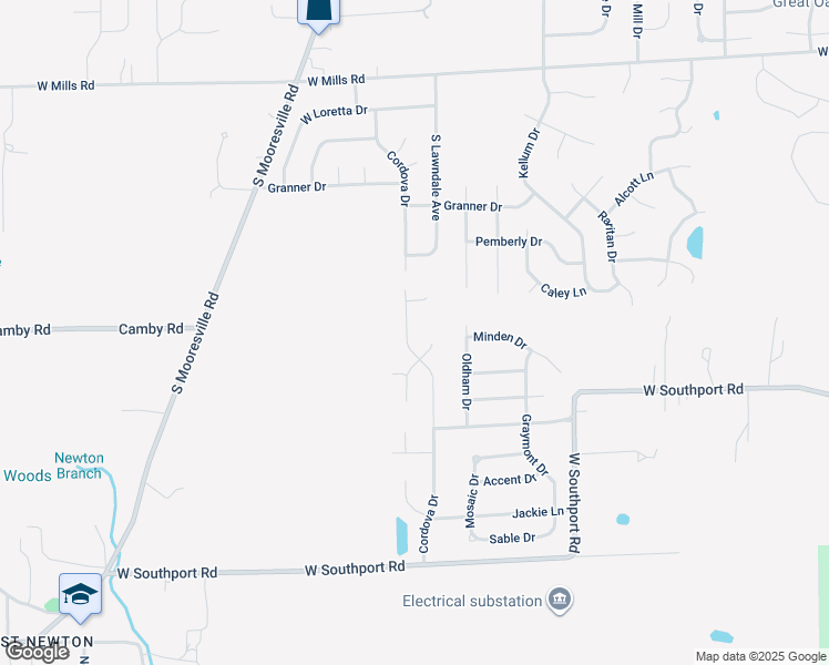 map of restaurants, bars, coffee shops, grocery stores, and more near 7015 Cordova Drive in Indianapolis
