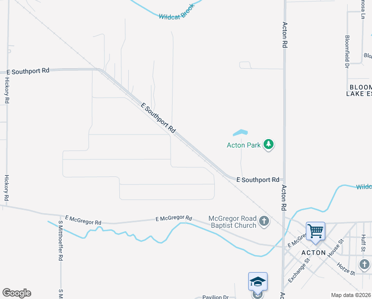 map of restaurants, bars, coffee shops, grocery stores, and more near 10565 East Southport Road in Indianapolis