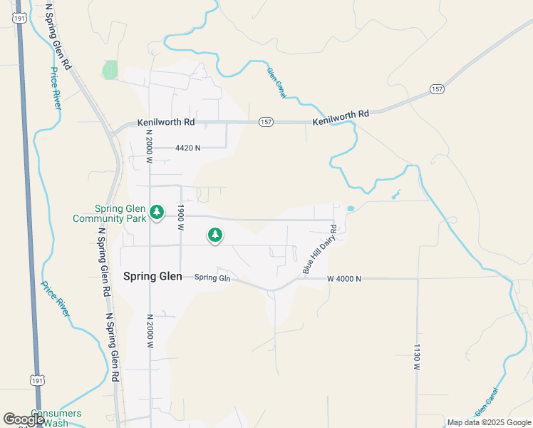 map of restaurants, bars, coffee shops, grocery stores, and more near 1630 West 4200 North in Helper