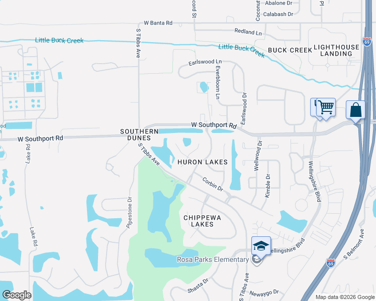 map of restaurants, bars, coffee shops, grocery stores, and more near 7024 Allegan Drive in Indianapolis