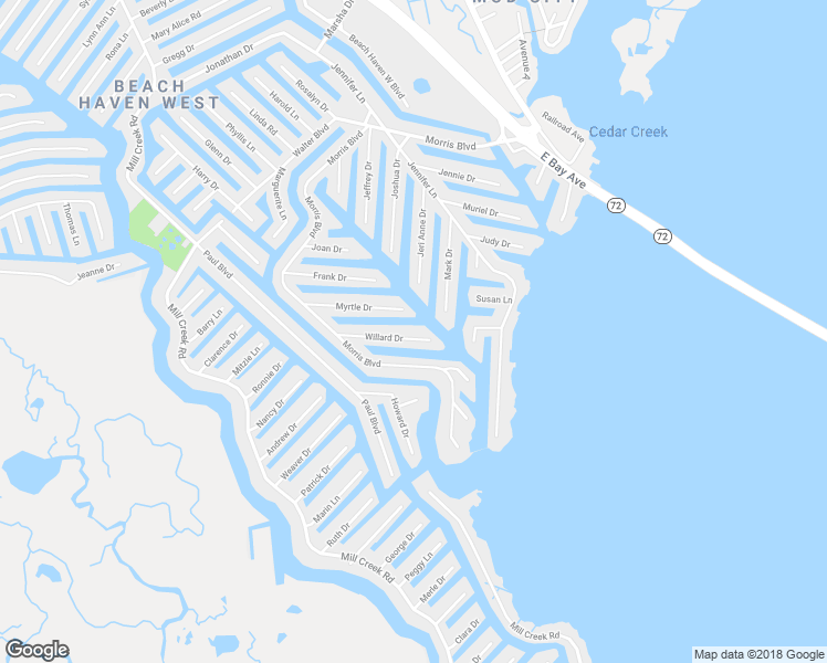 map of restaurants, bars, coffee shops, grocery stores, and more near 60 Willard Drive in Stafford Township