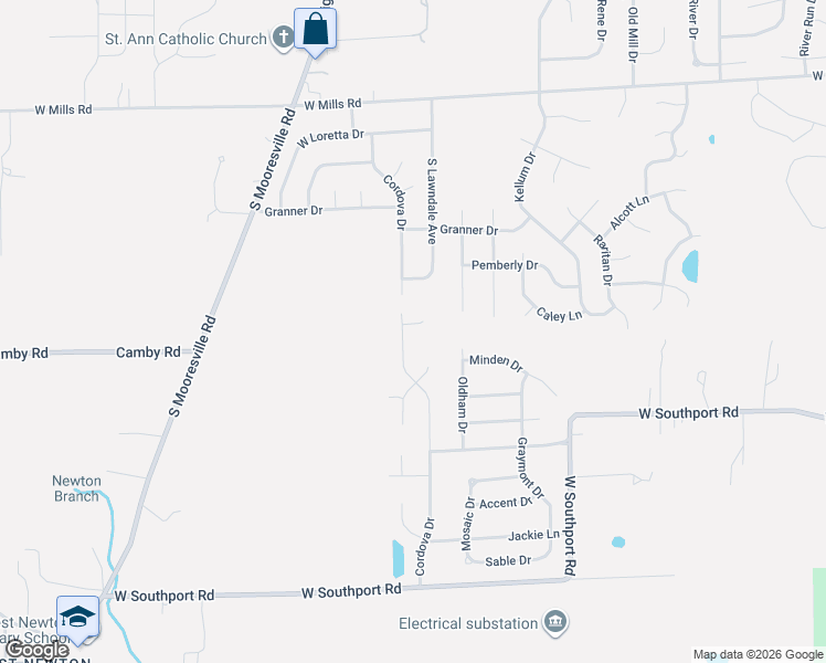 map of restaurants, bars, coffee shops, grocery stores, and more near 6934 Cordova Drive in Indianapolis