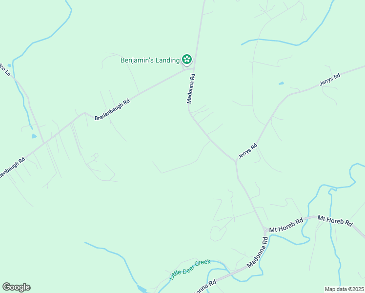 map of restaurants, bars, coffee shops, grocery stores, and more near 4522 Madonna Road in Street