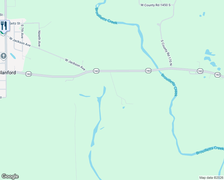 map of restaurants, bars, coffee shops, grocery stores, and more near 15087 South Gorton Road in Clinton