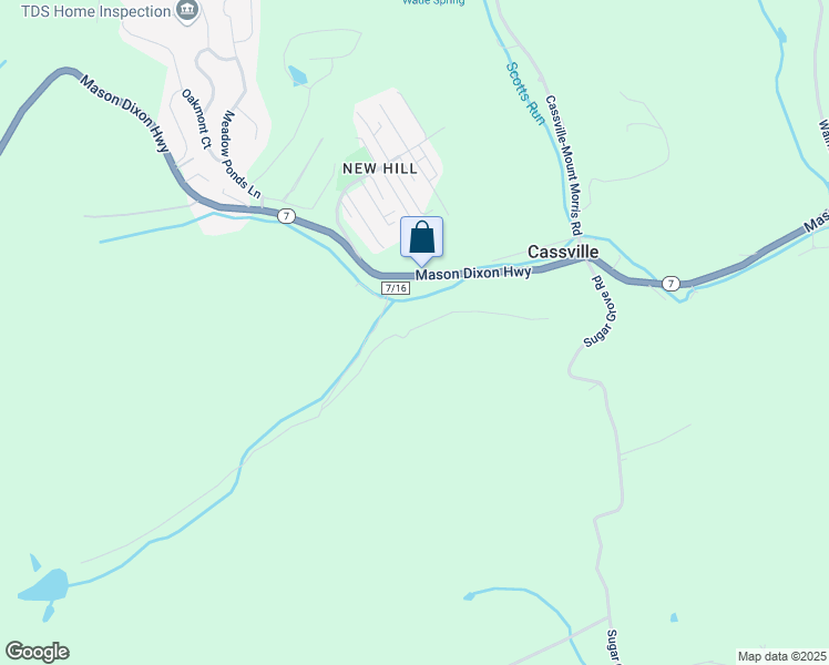 map of restaurants, bars, coffee shops, grocery stores, and more near 267 Jere Street in Maidsville