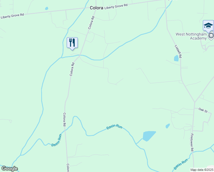 map of restaurants, bars, coffee shops, grocery stores, and more near in Colora