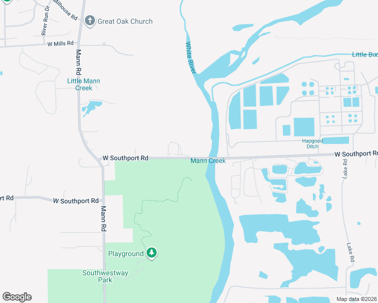 map of restaurants, bars, coffee shops, grocery stores, and more near 4620 West Southport Road in Indianapolis