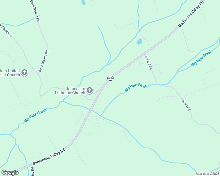 map of restaurants, bars, coffee shops, grocery stores, and more near 1489 Bachmans Valley Road in Westminster