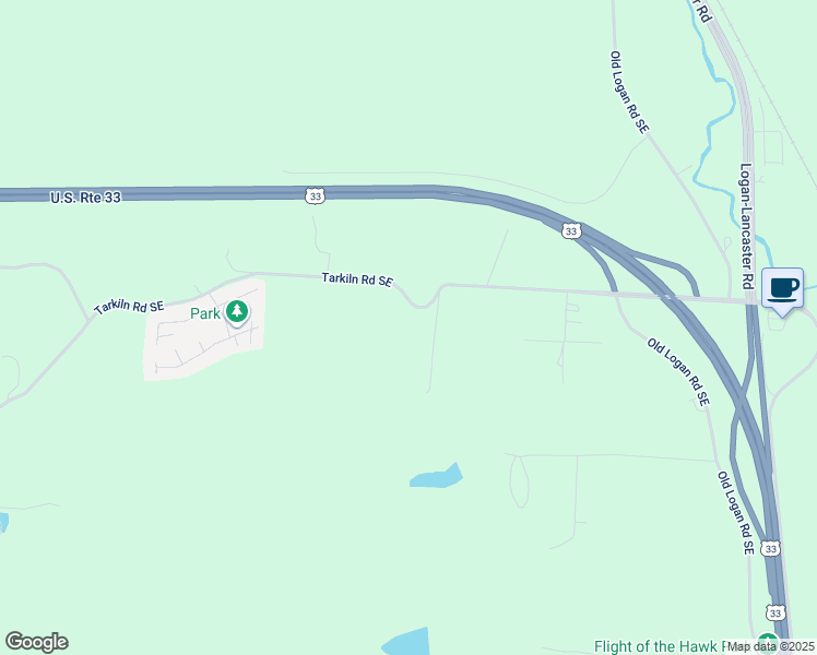 map of restaurants, bars, coffee shops, grocery stores, and more near 1531 Tarkiln Road Southeast in Lancaster