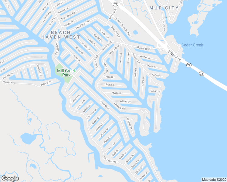 map of restaurants, bars, coffee shops, grocery stores, and more near 30 Myrtle Drive in Stafford Township