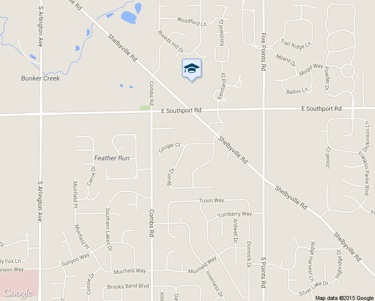 map of restaurants, bars, coffee shops, grocery stores, and more near 6650 Panther Way in Indianapolis