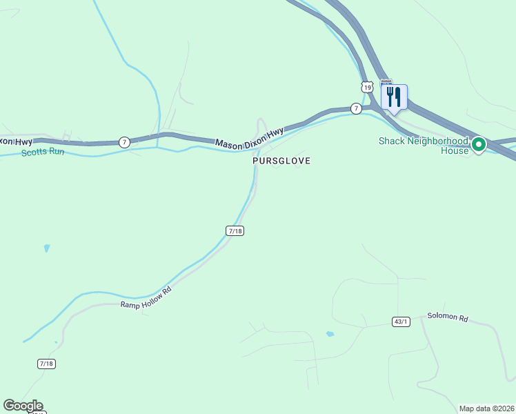 map of restaurants, bars, coffee shops, grocery stores, and more near 145 Ramp Hollow Road in Cassville
