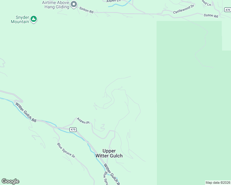 map of restaurants, bars, coffee shops, grocery stores, and more near 712 Snyder Mountain Road in Evergreen