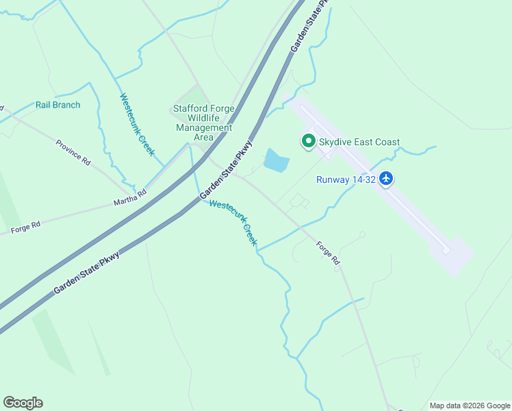 map of restaurants, bars, coffee shops, grocery stores, and more near 301 Forge Road in Eagleswood