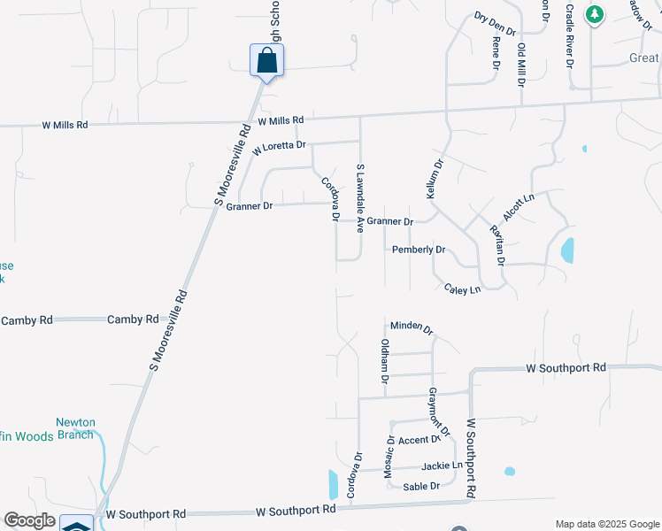 map of restaurants, bars, coffee shops, grocery stores, and more near 6864 Cordova Drive in Indianapolis