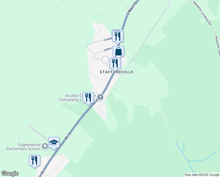 map of restaurants, bars, coffee shops, grocery stores, and more near 630 Main Street in Eagleswood