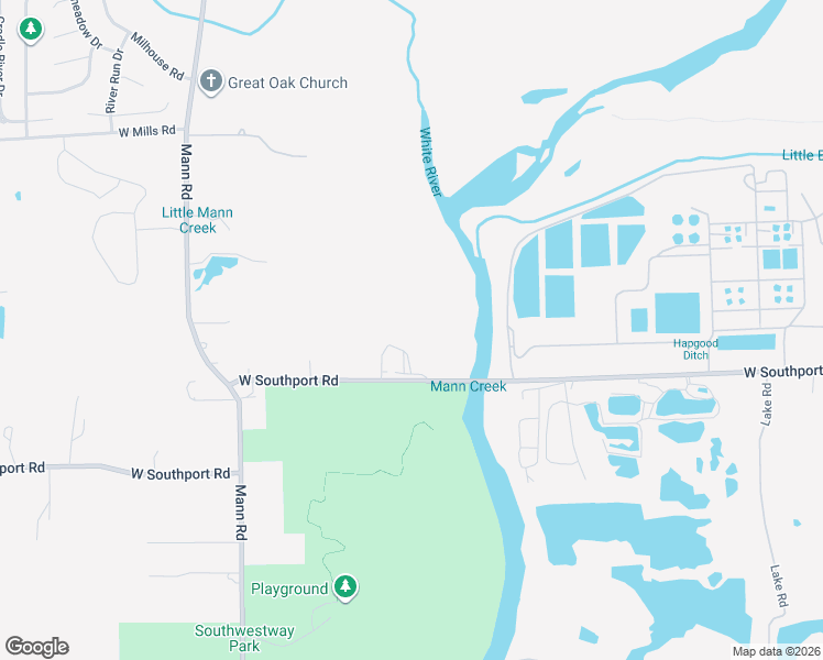 map of restaurants, bars, coffee shops, grocery stores, and more near 4620 West Southport Road in Indianapolis