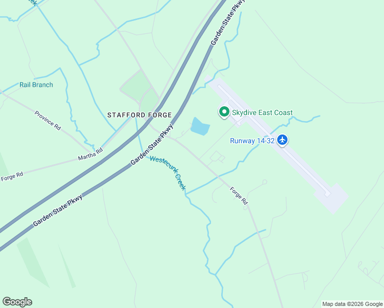 map of restaurants, bars, coffee shops, grocery stores, and more near 301 Forge Road in Eagleswood