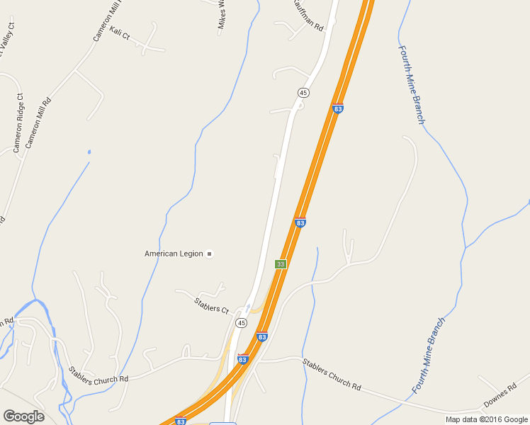 map of restaurants, bars, coffee shops, grocery stores, and more near 19700 York Road in Parkton