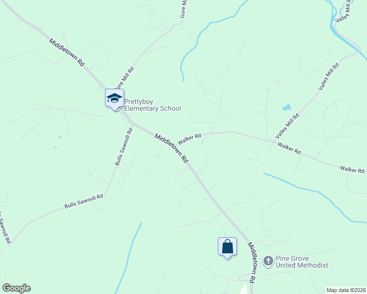 map of restaurants, bars, coffee shops, grocery stores, and more near 1715 Walker Road in Freeland