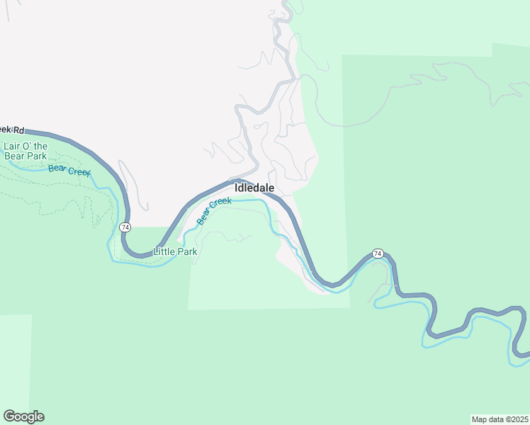 map of restaurants, bars, coffee shops, grocery stores, and more near in Idledale