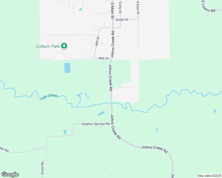 map of restaurants, bars, coffee shops, grocery stores, and more near 9203 Johns Creek Road in Loami