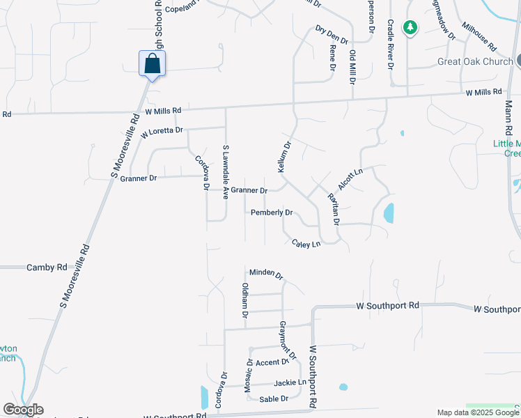 map of restaurants, bars, coffee shops, grocery stores, and more near 5902 Pemberly Drive in Indianapolis