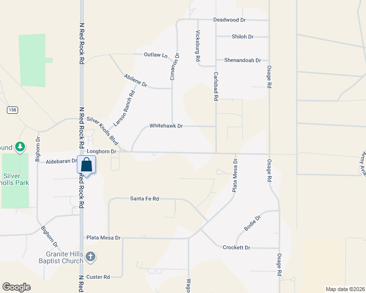 map of restaurants, bars, coffee shops, grocery stores, and more near 10550 Whitehawk Drive in Reno
