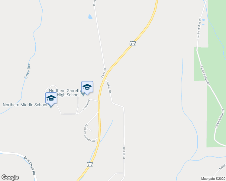 map of restaurants, bars, coffee shops, grocery stores, and more near 1196 Collier Road in Accident