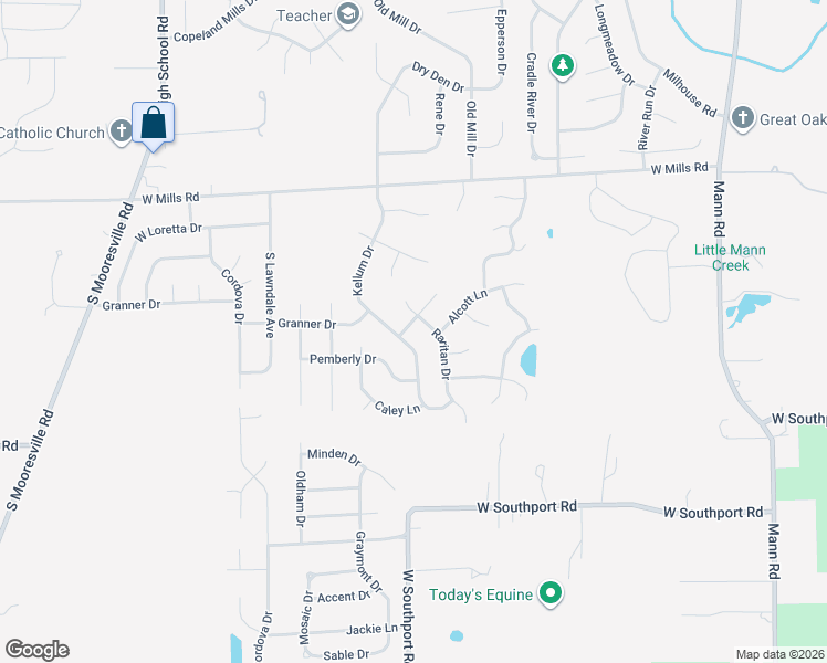map of restaurants, bars, coffee shops, grocery stores, and more near 5713 Nodlehs Court in Indianapolis