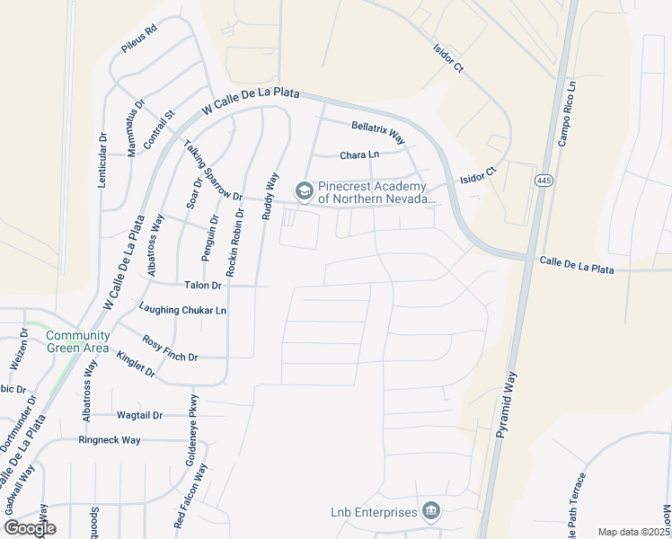 map of restaurants, bars, coffee shops, grocery stores, and more near 1210 Mallard Crest Dr in Sparks
