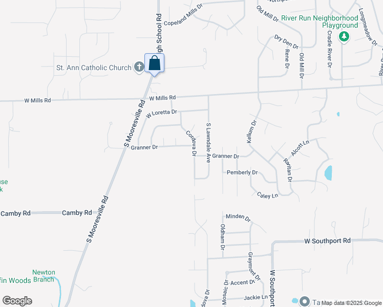 map of restaurants, bars, coffee shops, grocery stores, and more near 6746 Cordova Drive in Indianapolis
