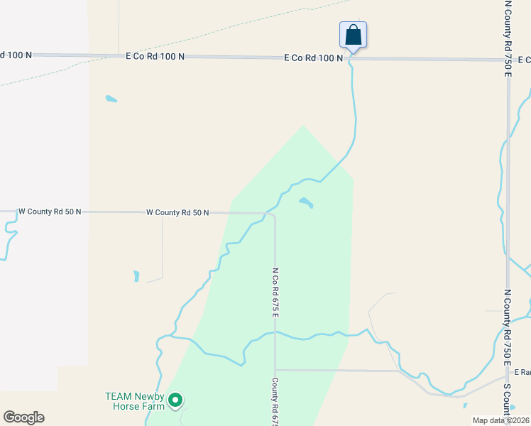 map of restaurants, bars, coffee shops, grocery stores, and more near 6799 E County Road 50 North in Fillmore