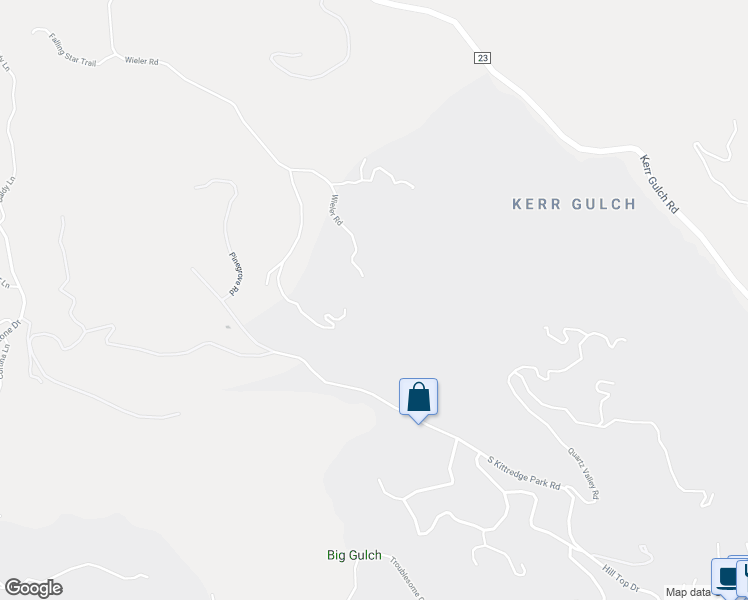 map of restaurants, bars, coffee shops, grocery stores, and more near 2327 Wieler Road in Evergreen