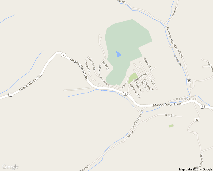 map of restaurants, bars, coffee shops, grocery stores, and more near 1142 Meadow Ponds Golf Course Road in Cassville