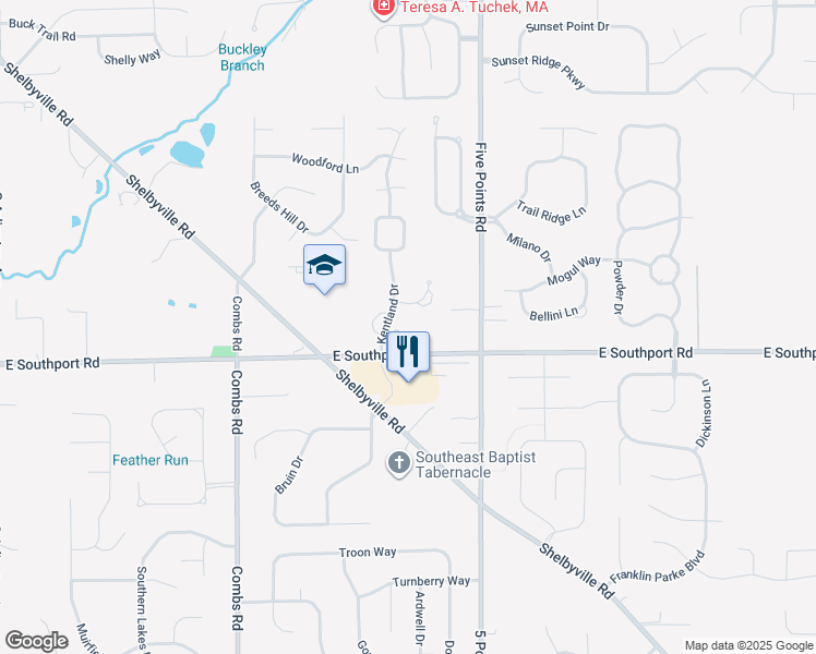 map of restaurants, bars, coffee shops, grocery stores, and more near 6814 Treyburn Circle in Indianapolis