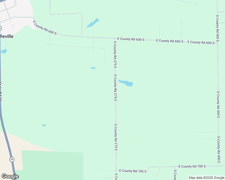 map of restaurants, bars, coffee shops, grocery stores, and more near 6416 South CR-275 East in Clayton