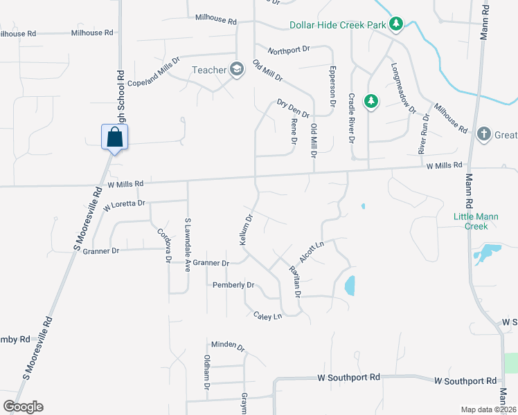 map of restaurants, bars, coffee shops, grocery stores, and more near 5718 Simmul Lane in Indianapolis