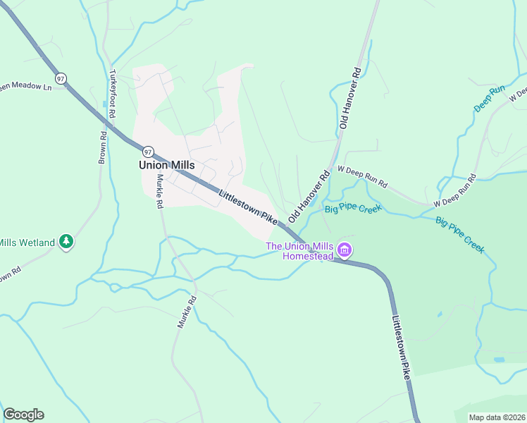 map of restaurants, bars, coffee shops, grocery stores, and more near 3371 Littlestown Pike in Westminster