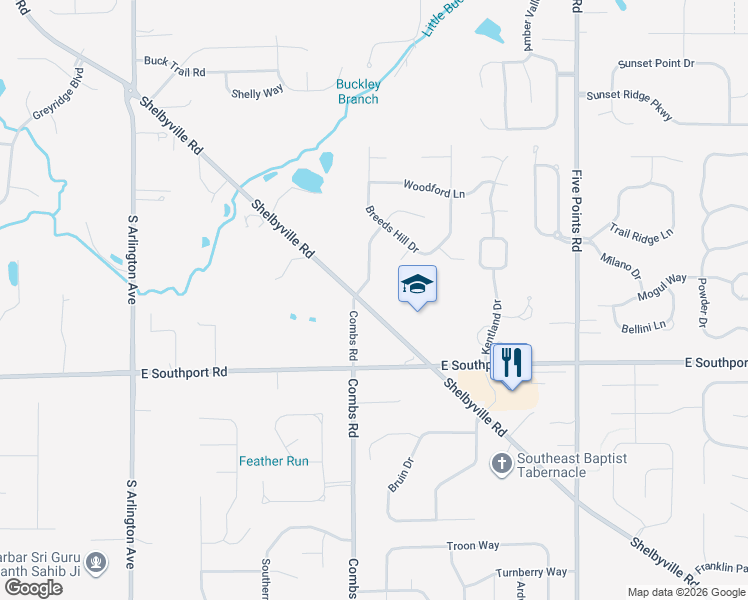 map of restaurants, bars, coffee shops, grocery stores, and more near 6813 Valley Forge Lane in Indianapolis